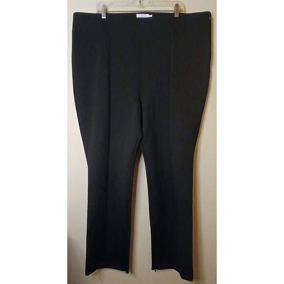 Good American Sz 4X Scuba Pull-on Straight Black Trouser Pants w Zip Hem NWOT - Picture 2 of 15